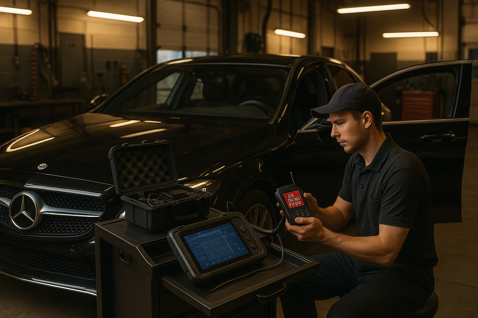 Установка автосигнализации на Mercedes-Benz