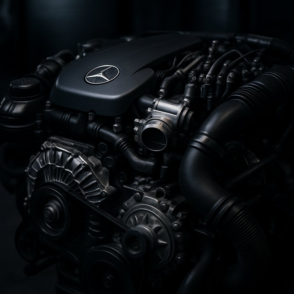 Узел крупным планом: Ремонт двигателя Mercedes C W205