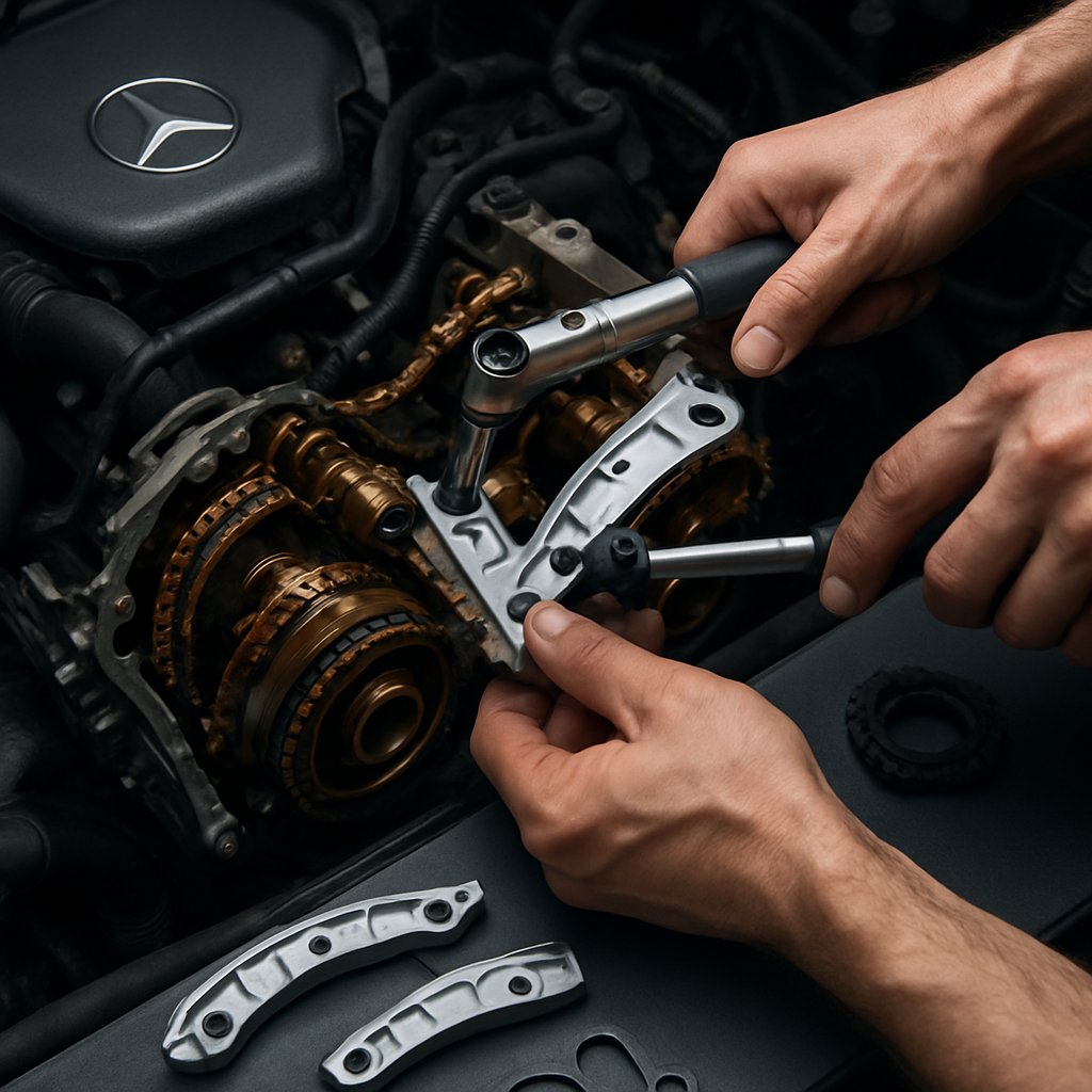 Узел крупным планом: Ремонт двигателя Mercedes S W222