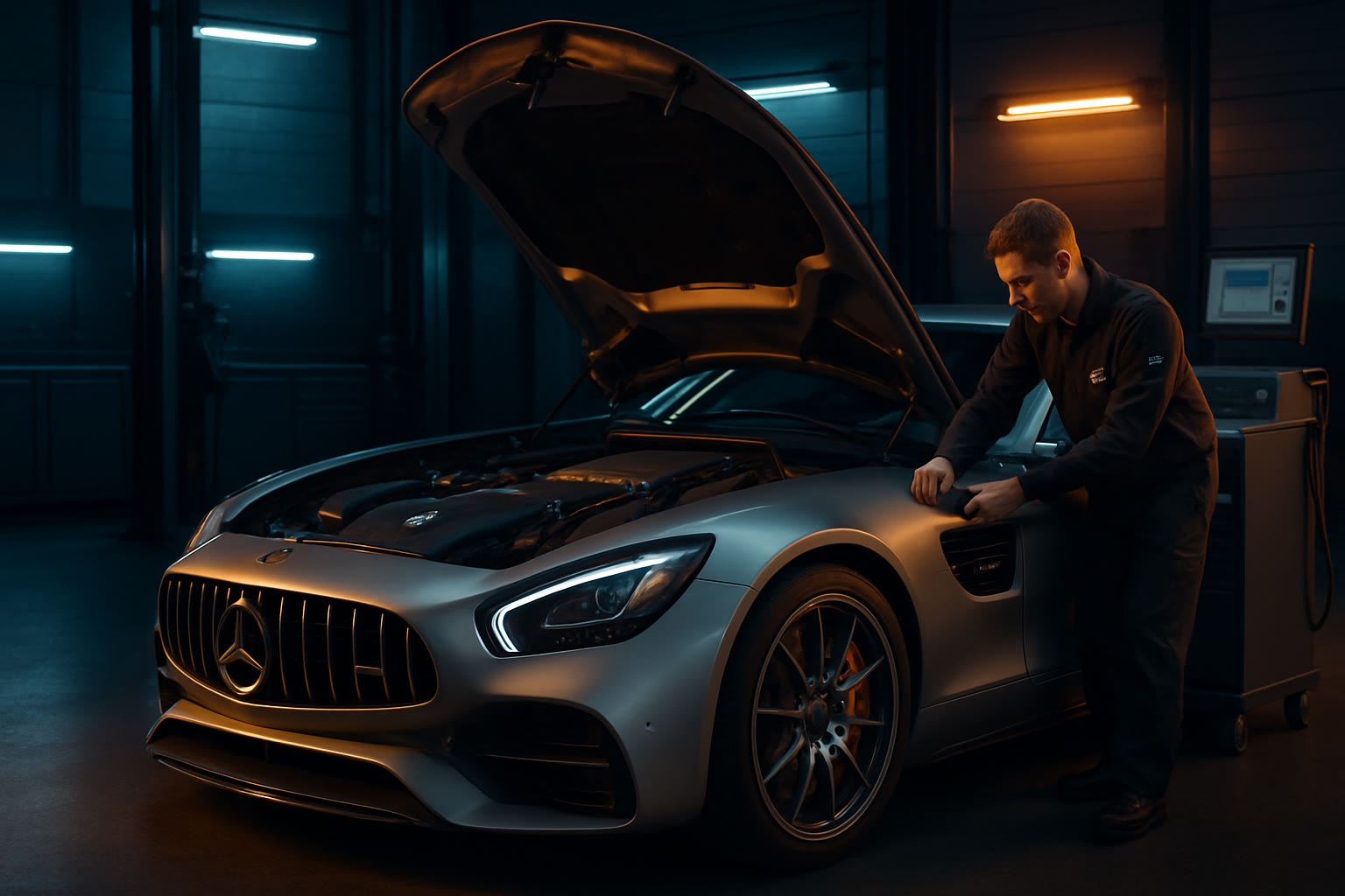 Mercedes AMG GT в автосервисе MB Doctor
