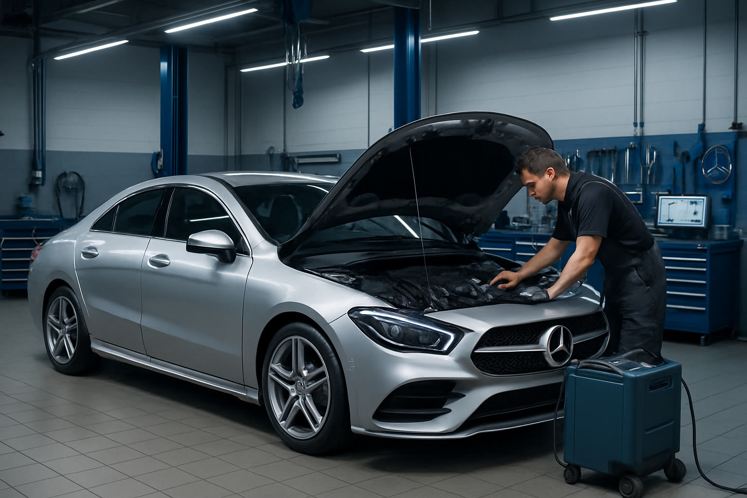 Mercedes CLA C117 в автосервисе MB-Doctor