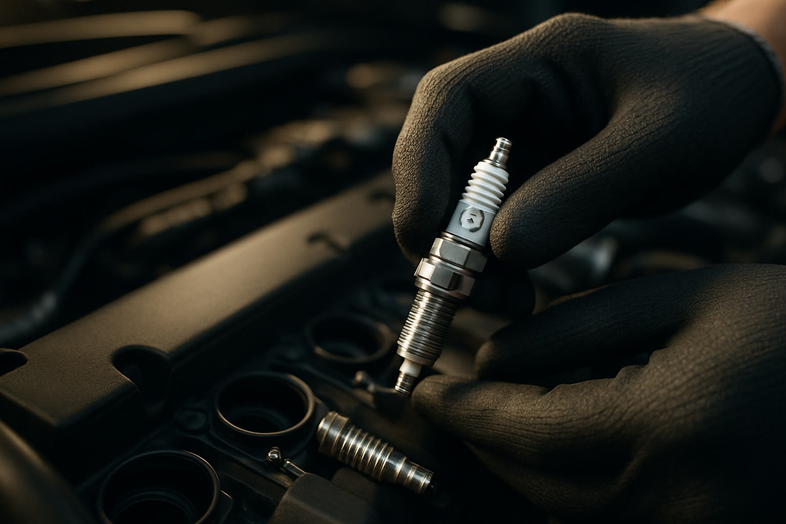 Замена свечей зажигания Mercedes-Benz